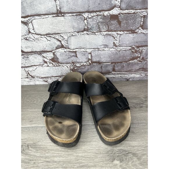 Birkenstock Papillio Arizona Platform Vegan Black Birko-Flor Sandals Women 40EU - Picture 14 of 16